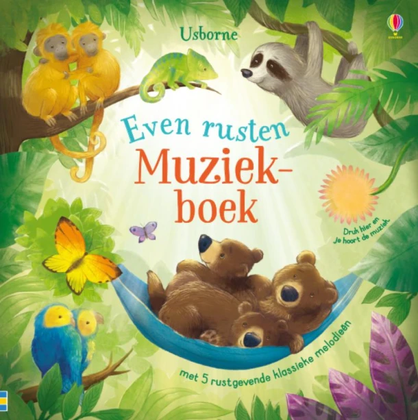 Even rusten Muziekboek – boek cover