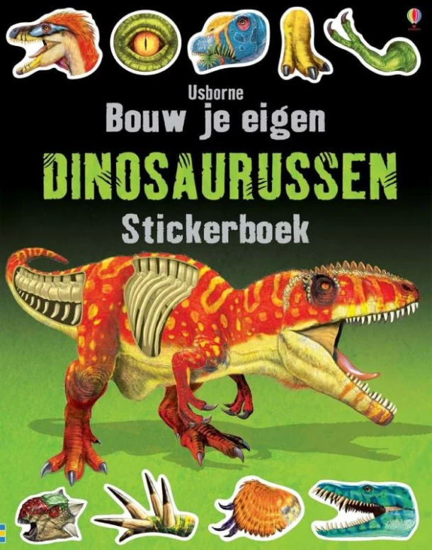 Bouw je Dinosaurussen eigen stickerboek – boek cover