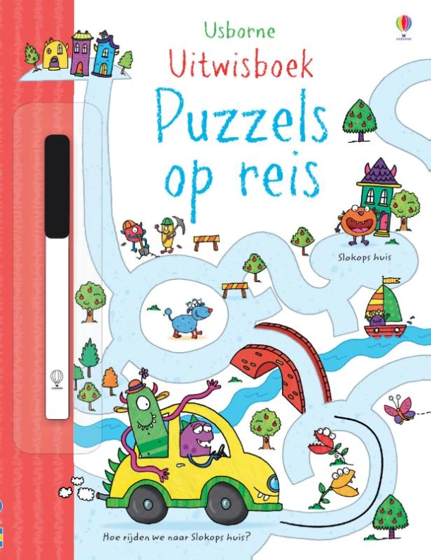 Uitwisboek Puzzels op reis – boek cover