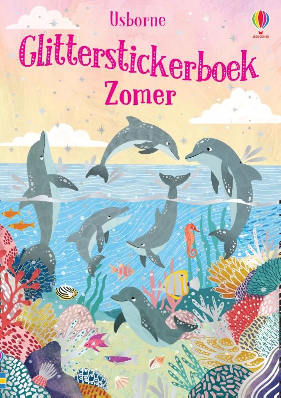 Glitterstickerboek zomer – boek cover
