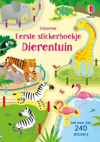 Eerste stickerboekje Dierentuin – boek cover
