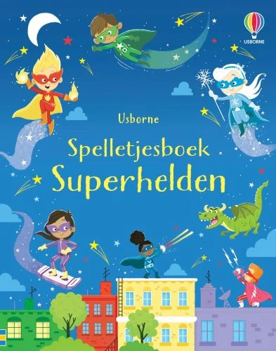 Spelletjesboek Superhelden – boek cover