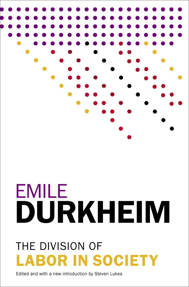 The Division of Labor in Society – Emile Durkheim – boek cover