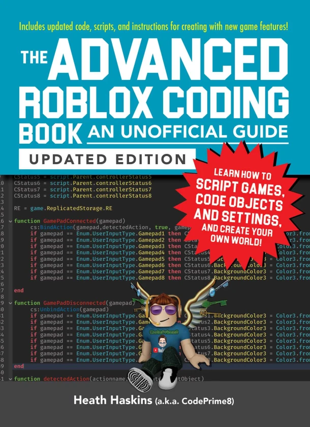 The Advanced Roblox Coding Book: An Unofficial Guide, Updated Edition – Heath Haskins – boek cover