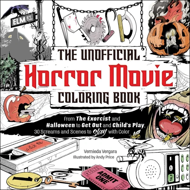 The Unofficial Horror Movie Coloring Book – Vernieda Vergara – boek cover