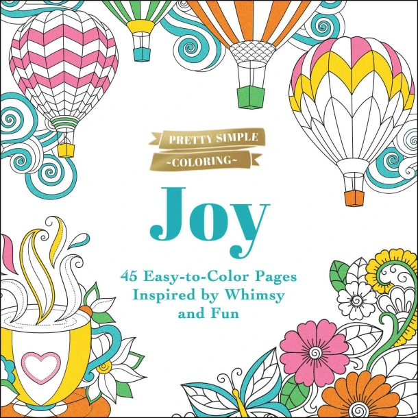 Pretty Simple Coloring: Joy – Adams Media – boek cover
