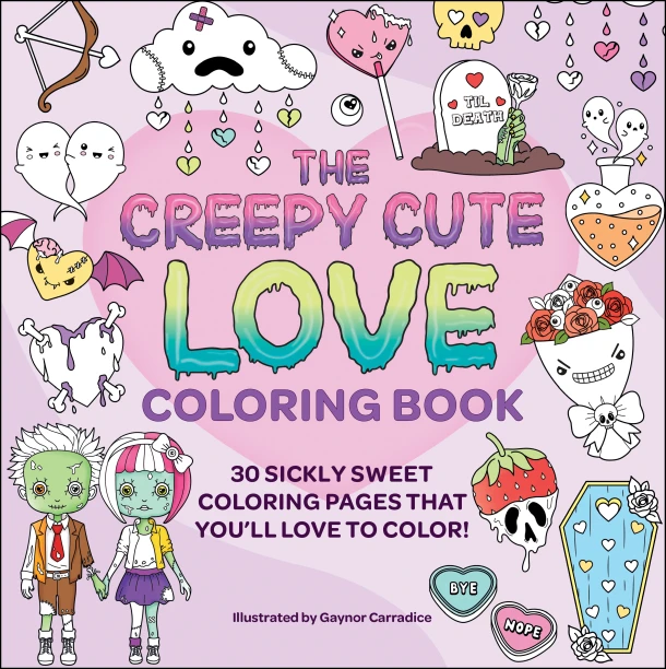 The Creepy Cute Love Coloring Book – Gaynor Carradice – boek cover