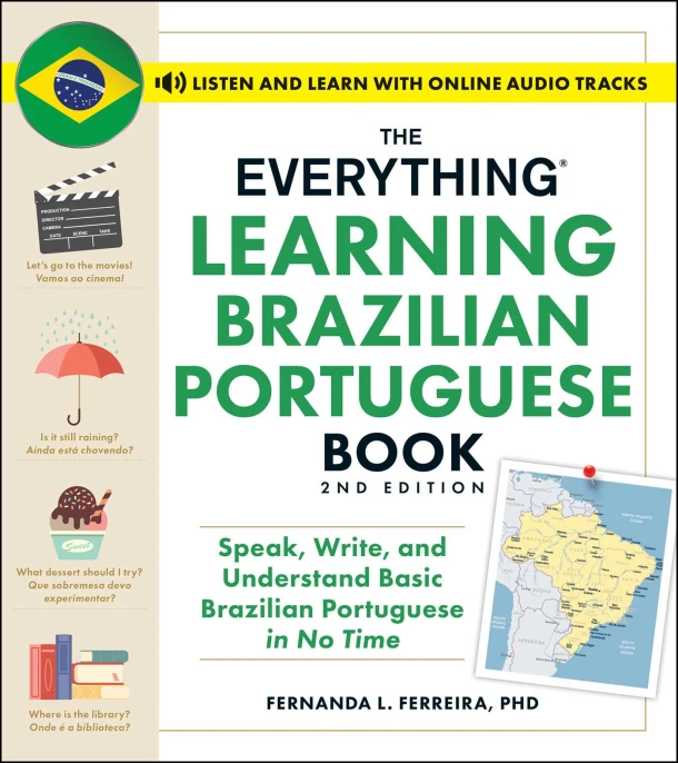 The Everything Learning Brazilian Portuguese Book, 2nd Edition – Fernanda Ferreira – boek cover