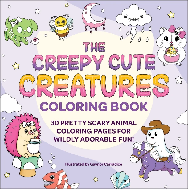 The Creepy Cute Creatures Coloring Book – Gaynor Carradice – boek cover