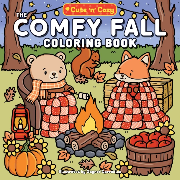 The Comfy Fall Coloring Book – Gaynor Carradice – boek cover