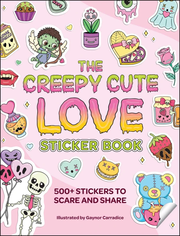 The Creepy Cute Love Sticker Book – Gaynor Carradice – boek cover