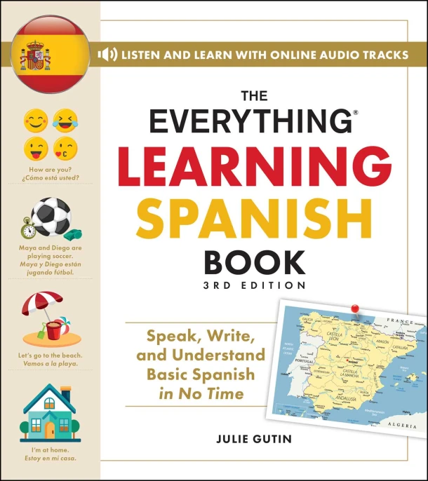 The Everything Learning Spanish Book, 3rd Edition – Julie Gutin – boek cover