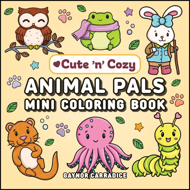 Animal Pals Mini Coloring Book – Gaynor Carradice – boek cover