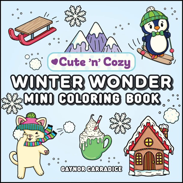 Winter Wonder Mini Coloring Book – Gaynor Carradice – boek cover