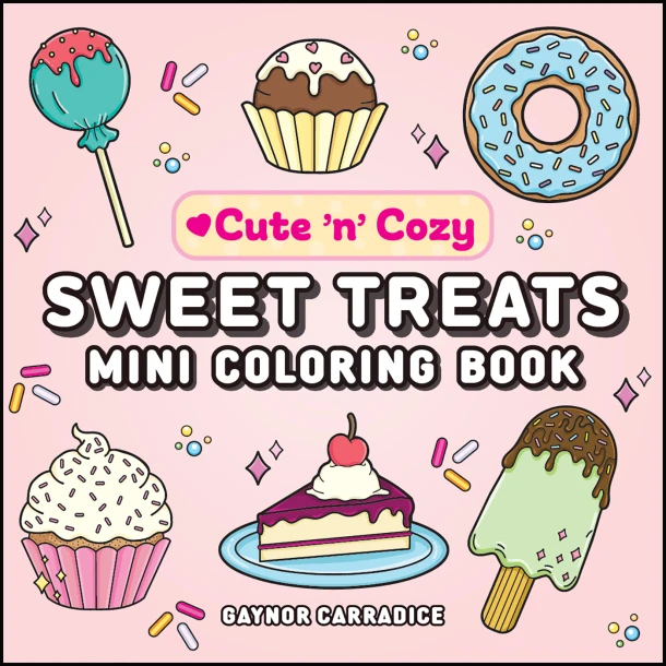 Sweet Treats Mini Coloring Book – Gaynor Carradice – boek cover