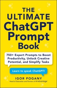 The Ultimate ChatGPT Prompt Book – Igor Pogany – boek cover