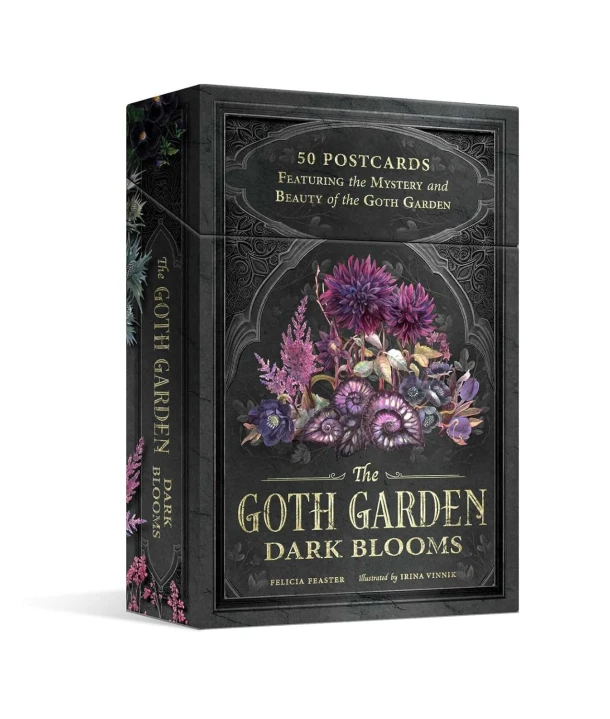 The Goth Garden: Dark Blooms: 50 Postcards – Felicia Feaster – boek cover