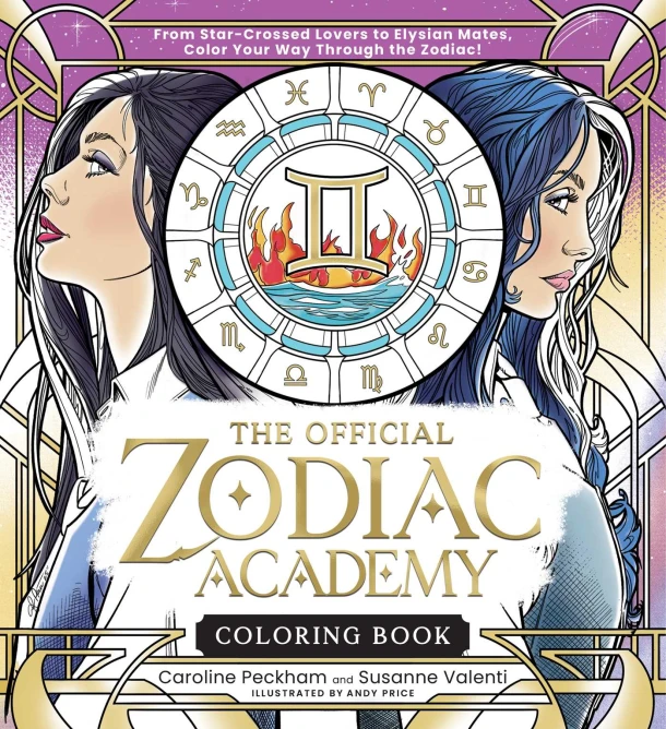 The Official Zodiac Academy Coloring Book – Caroline Peckham – boek cover