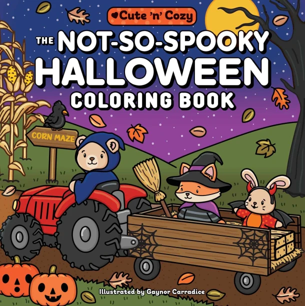 The Not-So-Spooky Halloween Coloring Book – Gaynor Carradice – boek cover
