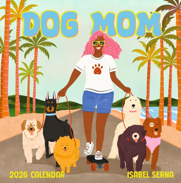 Dog Mom Wall Calendar 2026 – Isabel Serna – boek cover