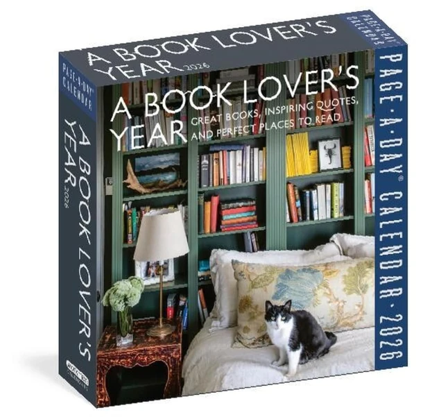 A Book Lover's Year Page-A-Day® Calendar 2026 – Workman Calendars – boek cover