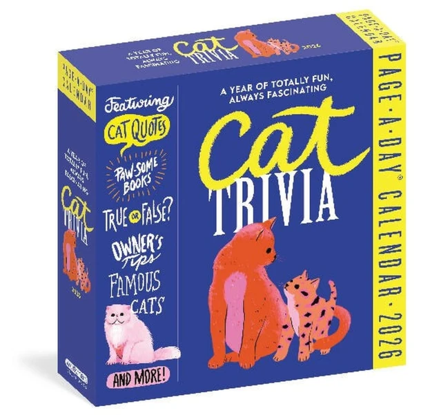 Cat Trivia Page-A-Day® Calendar 2026 – Workman Calendars – boek cover