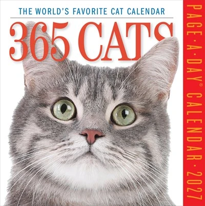 365 Cats Page-A-Day® Calendar 2027 – Workman Calendars – boek cover