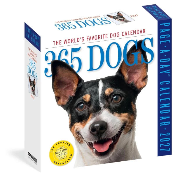 365 Dogs Page-A-Day® Calendar 2027 – Workman Calendars – boek cover