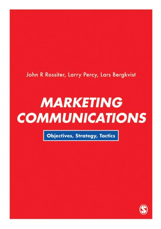 Marketing Communications – John R Rossiter – boek cover