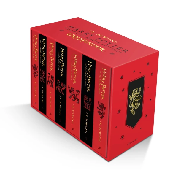 Harry Potter Gryffindor Hogwarts House Editions Paperback Box Set – J.K. Rowling – boek cover