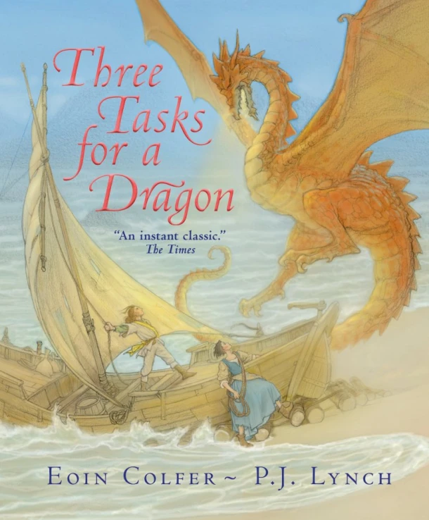 Three Tasks for a Dragon – Eoin Colfer – boek cover
