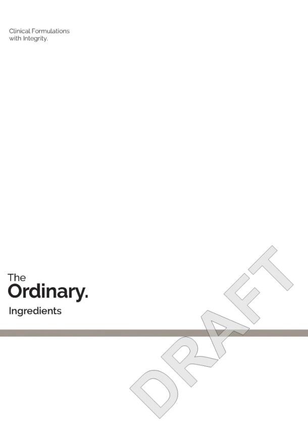 The Ordinary – The Ordinary – boek cover