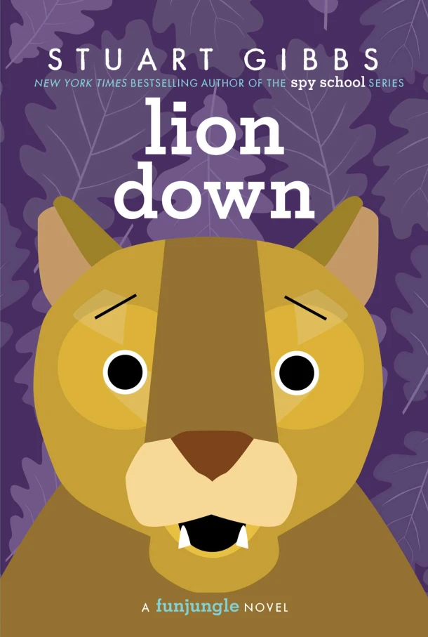 LION DOWN R/E – Stuart Gibbs – boek cover