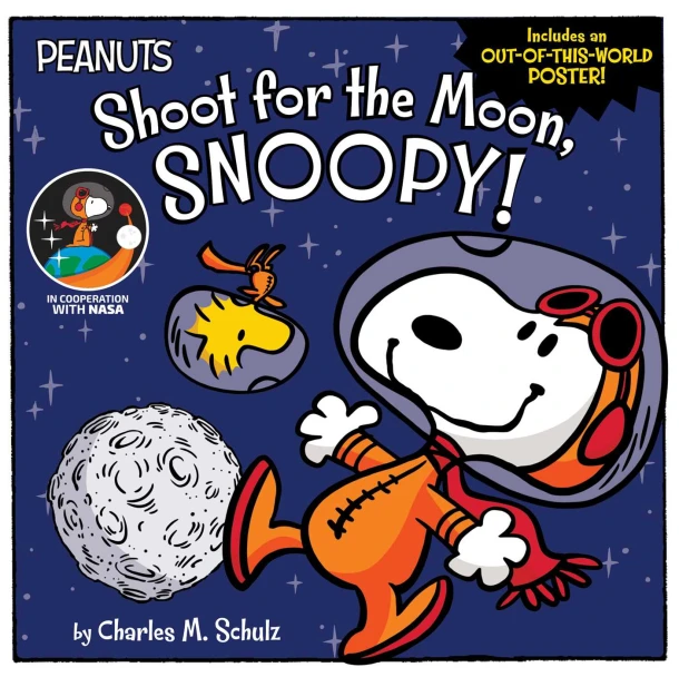 Schulz, C: Shoot for the Moon, Snoopy! – Charles M Schulz – boek cover