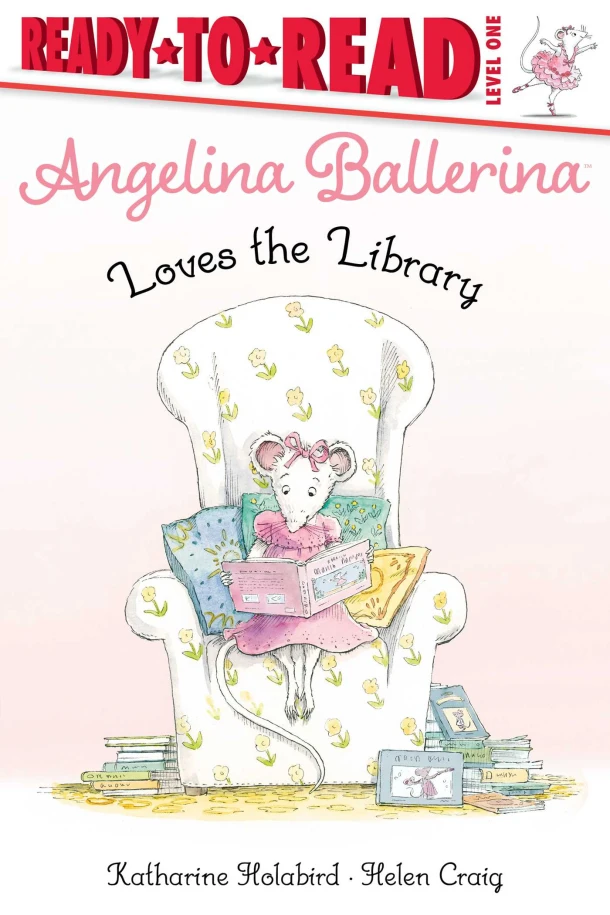 Angelina Ballerina Loves the Library – Katharine Holabird – boek cover