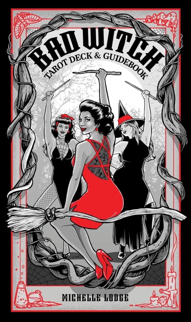 Bad Witch Tarot Deck and Guidebook – Michelle Lodge – boek cover