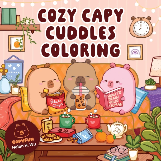 Cozy Capy Cuddles Coloring – Helen H. Wu – boek cover
