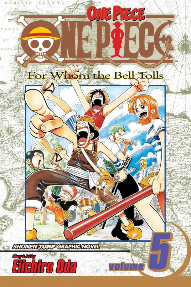 One Piece, Vol. 5 – Eiichiro Oda – boek cover