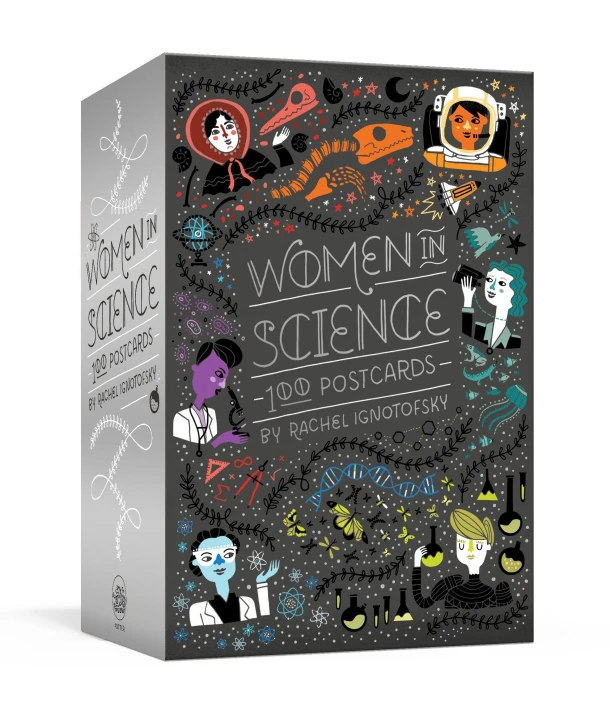 Women in Science: 100 Postcards – Rachel Ignotofsky – boek cover
