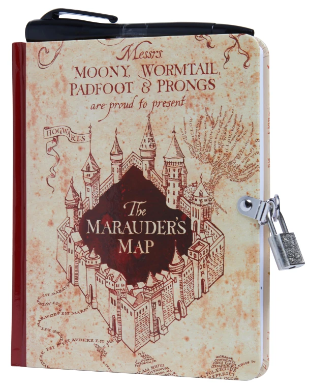 Harry Potter: Marauder's Map Lock and Key Diary – Insight Editions – boek cover