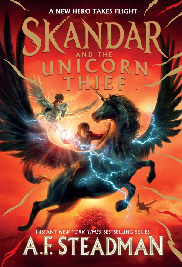 Skandar and the Unicorn Thief – A.F. Steadman – boek cover