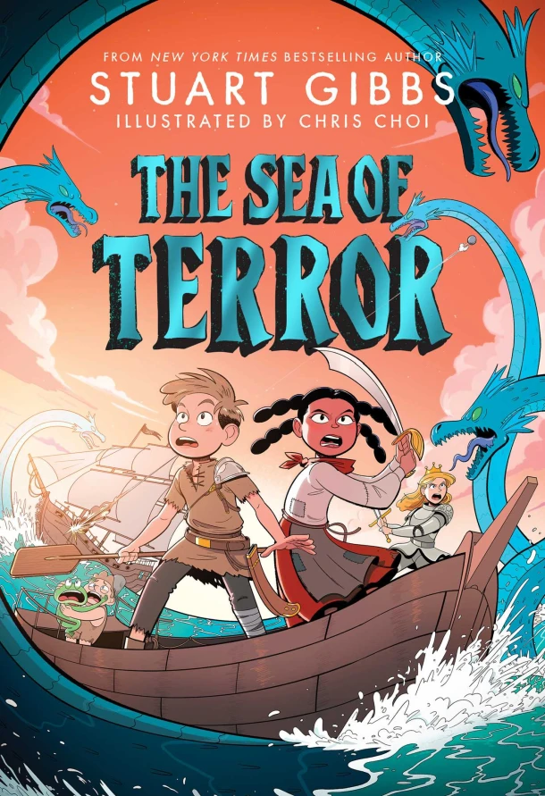 The Sea of Terror – Stuart Gibbs – boek cover