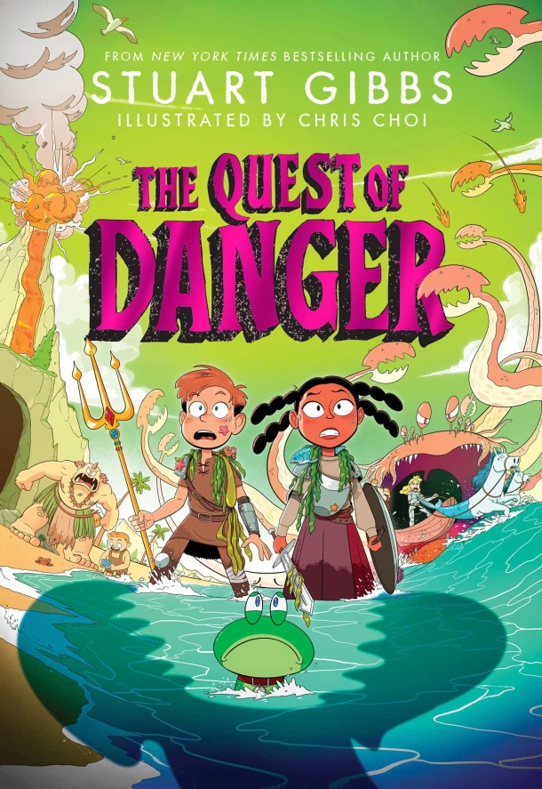 The Quest of Danger – Stuart Gibbs – boek cover