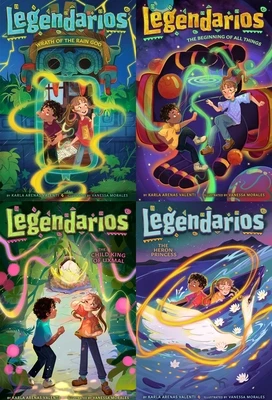 The Legendarios Mythical Collected Set: Wrath of the Rain God; The Beginning of All Things; The Child King of Uxmal; The Heron Princess – Karla Arenas Valenti – boek cover