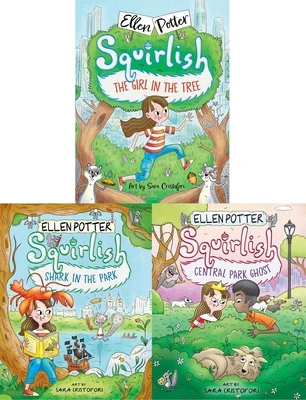 The Squirlish Collected Set: The Girl in the Tree; Shark in the Park; Central Park Ghost – Ellen Potter – boek cover