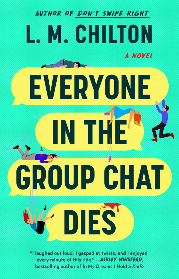 Everyone in the Group Chat Dies – L.M. Chilton – boek cover