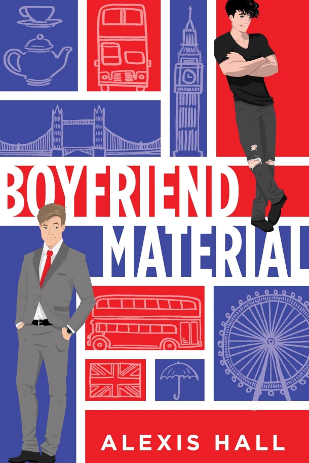 Boyfriend Material – Alexis Hall – boek cover
