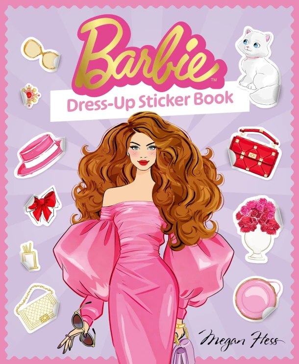 Barbie: Dress-Up Sticker Book – Megan Hess – boek cover