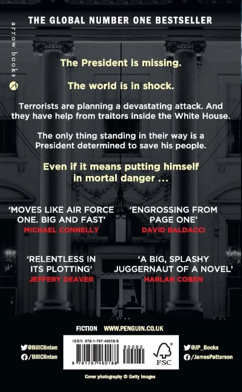 The President is Missing – President Bill Clinton – boek cover
