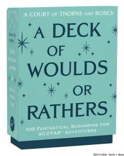 A Court of Thorns and Roses Official Deck: A Deck of Woulds or Rathers – Sarah J. Maas – boek cover